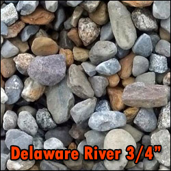 Delaware River Blend 3/4" Stone (Per Ton) | Kirk Allen Landscape Supply NJ
